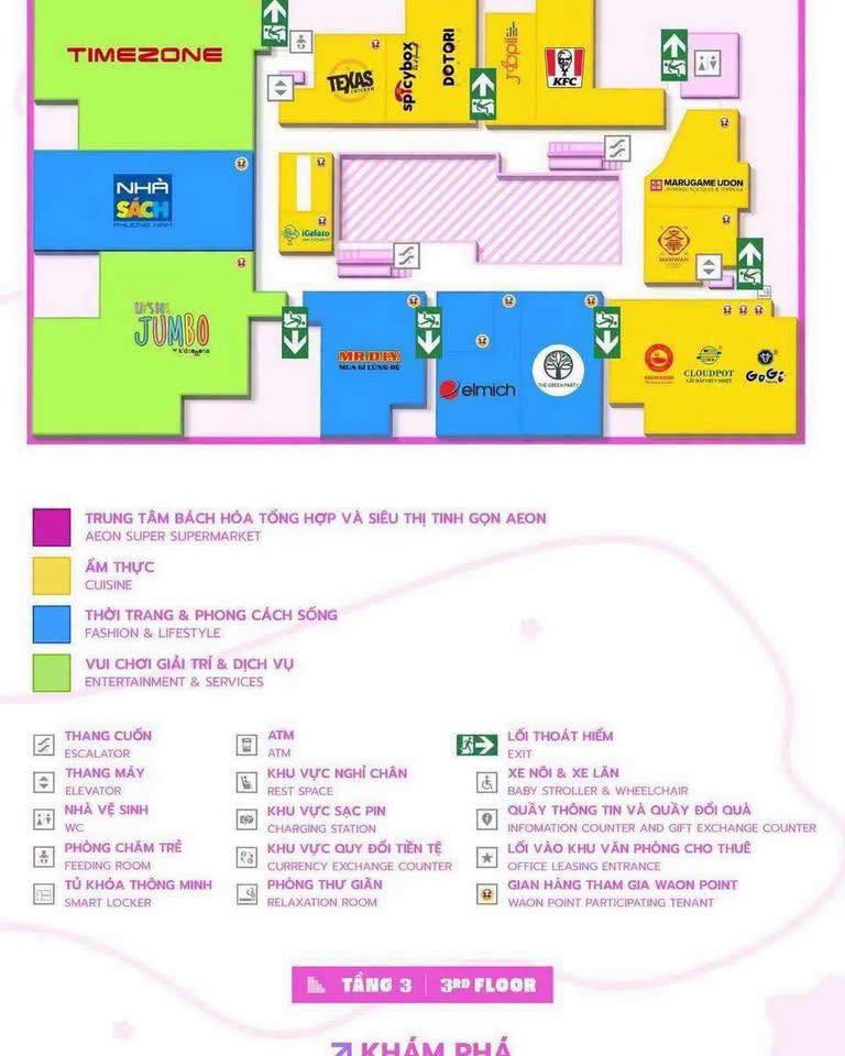 AEON Mall Da Nang 3rd Floor Map